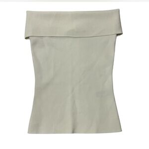 Cream Zara Off-the-Shoulder Top